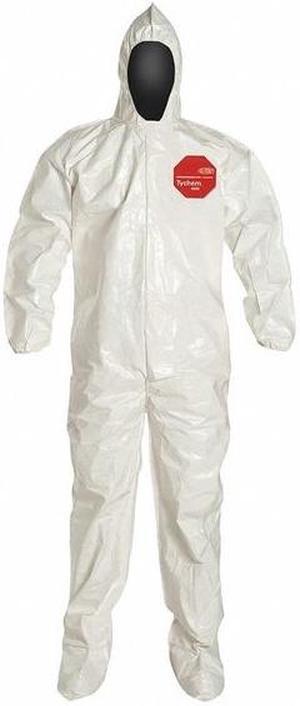 Hooded Tychem(R) SL, Bound, Socks, XL, PK 12