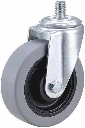 ZORO SELECT 32J885 Swivel Stem Caster,Polyurthn,4 in,275 lb