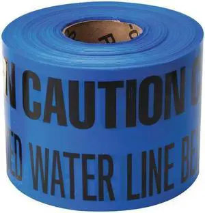 BRADY 91298 Underground Tape,Blue/Black,1000ft x 6In