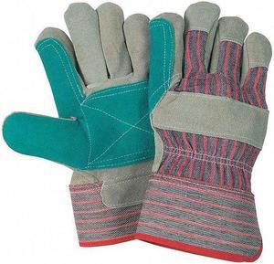 MCR SAFETY 1211J Leather Jointed Double Palm,PK12