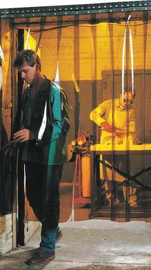 STEINER 73422 Welding Strip Curtain, Transparent PVC, 8 ft. W., 8 ft. H., 72