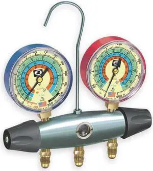 JB INDUSTRIES 24078 Manifold Gauge, 2-Valve