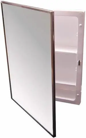 KETCHAM 672 16" x 22" Builders Grade Recessed Polystyrene SS Framed Cabinet