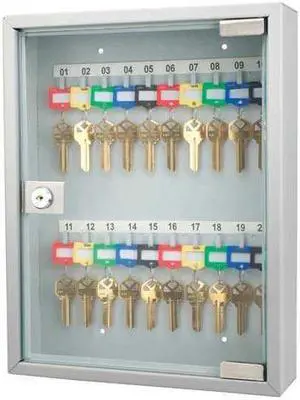 BARSKA OPTICS CB12952 BARSKA OPTICS CB12952 20 Keys Lock Box Gray W/ Glass Door