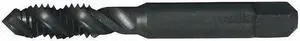 CLEVELAND C58436 Spiral Flute Tap, #10-24, Plug, UNC, 3 Flutes, Steam Oxide