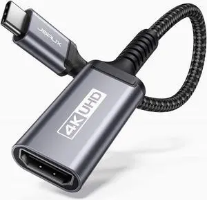 USB C to HDMI Adapter, Good Product Outlet 4K USB Type-C to HDMI Female Adapter [Thunderbolt 3 Compatible] for Samsung Galaxy S21 S20 Ultra Note 20 10 9 8 S10 S9 S8 Plus, Dell XPS 15-Grey
