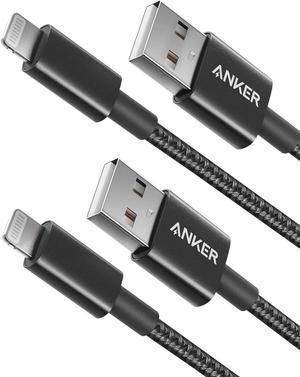 Anker 3.3ft Premium Nylon Lightning Cable [2-Pack], Apple MFi Certified for iPhone Chargers, iPhone Xs/XS Max/XR/X / 8/8 Plus / 7/7 Plus / 6/6 Plus / 5s, iPad Pro Air 2, and More(Black)