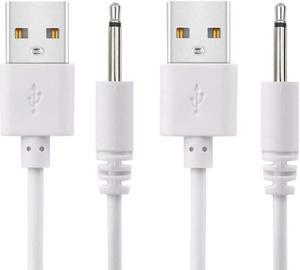 2 Pack 2.7ft Replacement DC Charging Cable USB to DC 2.5mm Fast Charger Cord Adapter - 2.5mm (This is NOT Barrel Jack)