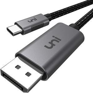 USB C to DisplayPort Cable 3ft (4K@60Hz 2K@165Hz) uni Thunderbolt 3 to DisplayPort Cable Compatible with MacBook Pro 2020/2019/2018 MacBook Air/iPad Pro 2020/2018 XPS 15 Surface Book 2 - Gray