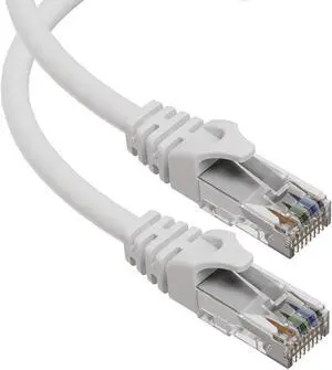 Cat6 Ethernet Cable, 25 ft - RJ45, LAN, UTP CAT 6, Network Cord, Patch, Internet Cable - 25 Feet - White