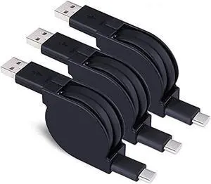 USB Type C Cable USB C Cable Cords 3 Pack (3.3ft) Nylon Braided Fast Charger Cord Compatible with Samsung Galaxy S20 Ultra S20+ S10e Plus LG G6 V30 V20 Moto Z2 Google Pixel New MacBook More