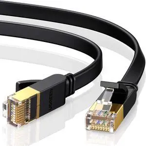 Cat 7 Ethernet Cable Shielded Gigabit Flat Cat7 Rj45 Lan Cable High Speed Internet Network Patch Cord 10Gbps Compatible For Ps5 Gaming Ps4 Xbox One Ps3 Pc Laptop Modem Router Computer 50Ft Cat 7 Ethernet Cable Shielded Gigabit Flat Cat7 Rj45 Lan Cable High Speed Internet Network Patch Cord 10Gbps Compatible For Ps5 Gaming Ps4 Xbox One Ps3 Pc Laptop Modem Router Computer 50Ft