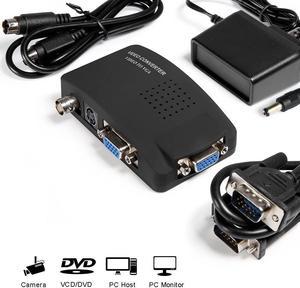 MakeTheOne CCTV Camera BNC S Video VGA to Laptop Computer PC VGA Monitor Converter Adapter Box