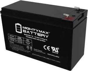 Mighty Max Battery 12V 7.2Ah Compatible Battery for APC Back-UPS ES 550VA