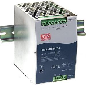 MEAN WELL MW SDR-480P-48 48V 10A DIN Rail Power Supplies