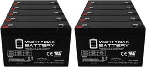 6V 12AH F2 SLA Replacement Battery for Tripp-Lite MPS2000-10 Pack