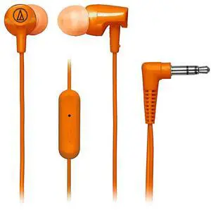 Audio-Technica SonicFuel In-Ear Headphones with In-line Mic & Control Orange - ATH-CLR100ISOR Audio-Technica SonicFuel In-Ear Headphones with In-line Mic & Control Orange - ATH-CLR100ISOR