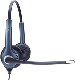 Jabra GN2000 Quick Disconnect (QD) Wired Duo Wideband Frequency Headset w/Noise Canceling Mic (Black)