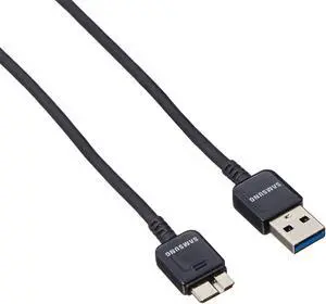 Samsung USB 3.0 Micro B Sync Transfer and Charge Cable - 5 Feet, Black