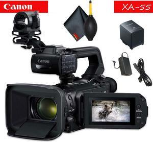 Canon XA55 Professional UHD 4K Camcorder Base Accessory Bundle