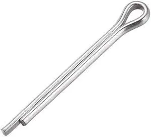 Split Cotter Pin - 4mm x 35mm 304 Stainless Steel 2-Prongs Silver Tone 15Pcs