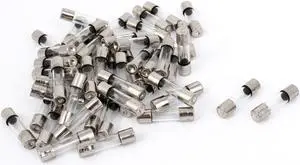 Unique Bargains 50 Pcs 1A 250V Quick Fast Blow Glass Tube Fuses 5mmx20mm F1AL250V