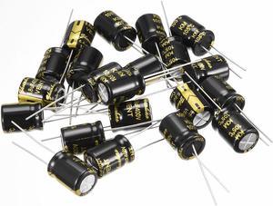 Aluminum Radial Electrolytic Capacitor 6.8uF 400V 2000H 10 x 13 mm Black 20pcs