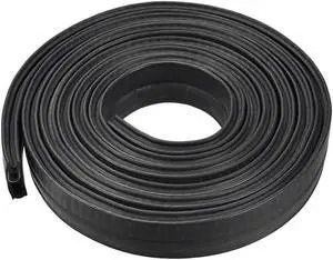 Trim Seal with Top Bulb, EPDM Rubber Seal Channel Edge Protector Sheet, Fits 1-3mm Edge 3Meters/9.84Ft Length, 1.02inch Height