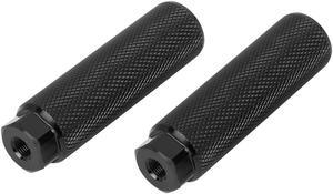 2 Pcs Aluminum Alloy Cylinder for BMX MTB Bike Bicycle Axle Rear Stunt Foot Pegs Footrests Black
