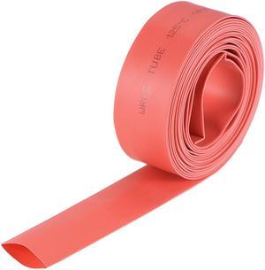 Heat Shink Tubing, 5/8"(16mm) Dia 26mm Flat Width 2:1 Ratio Shrinkable Tube Cable Sleeve 10ft - Red