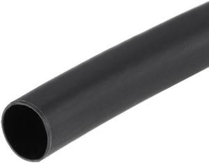 Heat Shink Tubing, 1/4"(6mm) Dia 13mm Flat Width 3:1 Ratio Shrinkable Tube Cable Sleeve 10ft - Black