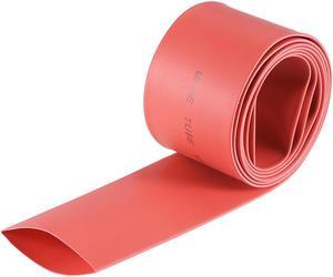 Heat Shink Tubing, 1"(25mm) Dia 41mm Flat Width 2:1 Ratio Shrinkable Tube Cable Sleeve 1m - Red