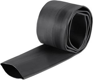 Heat Shink Tubing, 40mm Dia 69mm Flat Width 3:1 Ratio Shrinkable Tube Cable Sleeve 1m - Black