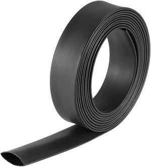 Heat Shink Tubing, 3/4"(19mm) Dia 32mm Flat Width 3:1 Ratio Shrinkable Tube Cable Sleeve 10ft - Black