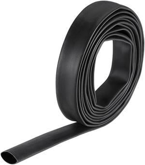 Heat Shink Tubing, 5/8"(15.4mm) Dia 26mm Flat Width 3:1 Ratio Shrinkable Tube Cable Sleeve 10ft - Black