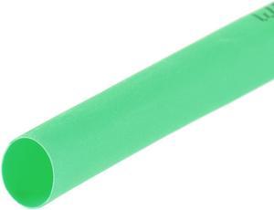 Heat Shink Tubing, 1/4"(6mm) Dia 10mm Flat Width 2:1 Ratio Shrinkable Tube Cable Sleeve 7m - Green