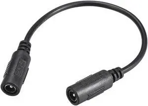 Tip Adapter Converter 5.5x2.1mm to 5.5x2.1mm Female 1.5A 22cm DC Power Connect