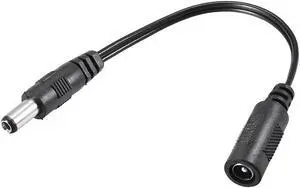 Tip Adapter Connector Converter 5.5x2.1mm to 5.5x2.5mm 17cm DC Power Connect