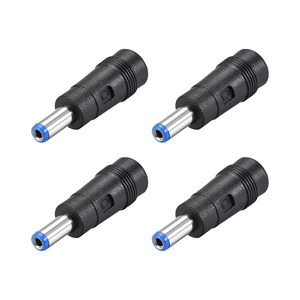 Uxcell 5pcs DC Power 5.5mm X 2.5mm Barrel Male Plug Connector Pigtail - 10A 30cm
