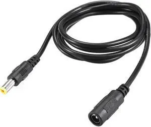 Power Extension Cable 4ft 1.2M 2.1mm x 5.5mm Compatible with 12V DC 1A Adapter Cord
