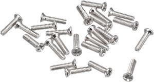 M1.2 x 5mm Phillips Screw Fastener Silver Tone for Laptop PC TV Fan Audio Switch 500pcs