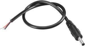 DC Power 3.5mm x 1.35mm 1A 8AWG 30cm Length Barrel Male Plug Connector Pigtail 10pcs