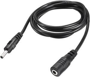 Power Extension Cable 4.92ft 1.5M 1.35mm x 3.5mm Compatible with Adapter Cord 2pcs