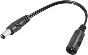 Tip Adapter Connector Converter 5.5x2.1mm to 5.5x2.5mm 17cm DC Power Connect 3pcs