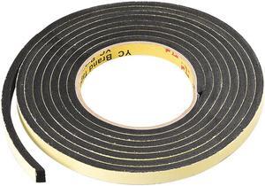 Sponge Tape, EVA Single Sided Sealing Foam Tape, 3 Meters Length, 10mm Width, 5mm Thick, Black
