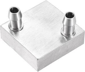 Aluminum Water Cooling Block 40x40mm Heatsink with Nozzle Upward for PC Computer CPU Graphics Radiator