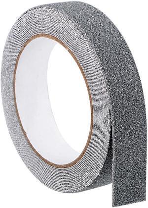 Anti Slip Traction Grip Tape, 80 Grit Frosted Surface PVC Warning Tape Waterproof for Steps, 16 Ft x 1 Inch(LxW) Gray