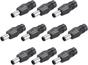 10pcs DC Power Adapter,Female 5.5mmx2.1mm to 7.4mmx5.0mm Male Plug Tips, Input DC Plug Connector Black 10pcs DC Power Adapter,Female 5.5mmx2.1mm to 7.4mmx5.0mm Male Plug Tips, Input DC Plug Connector Black