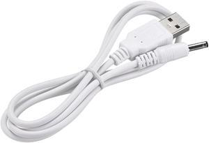 1M DC Male Power Supply 3.5x1.35mm 1A Adapter to USB Plug Male Cable White