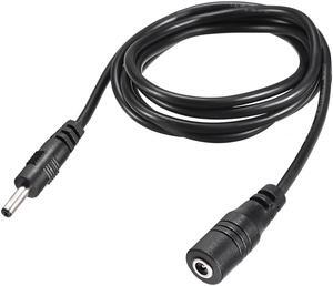 Power Extension Cable 4.92ft 1.5M 1.35mm x 3.5mm Compatible with Adapter Cord 4pcs